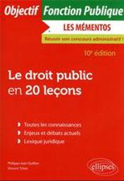 Le droit public en 20 leçons | Quillien, Philippe-Jean. Auteur